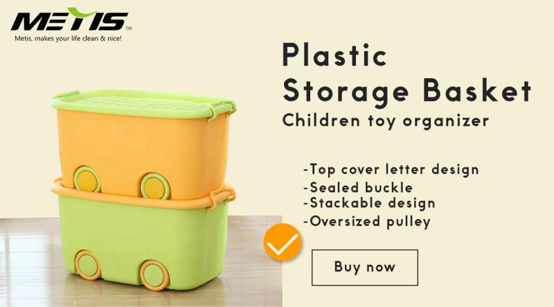  large-capacity plastic storage basket 