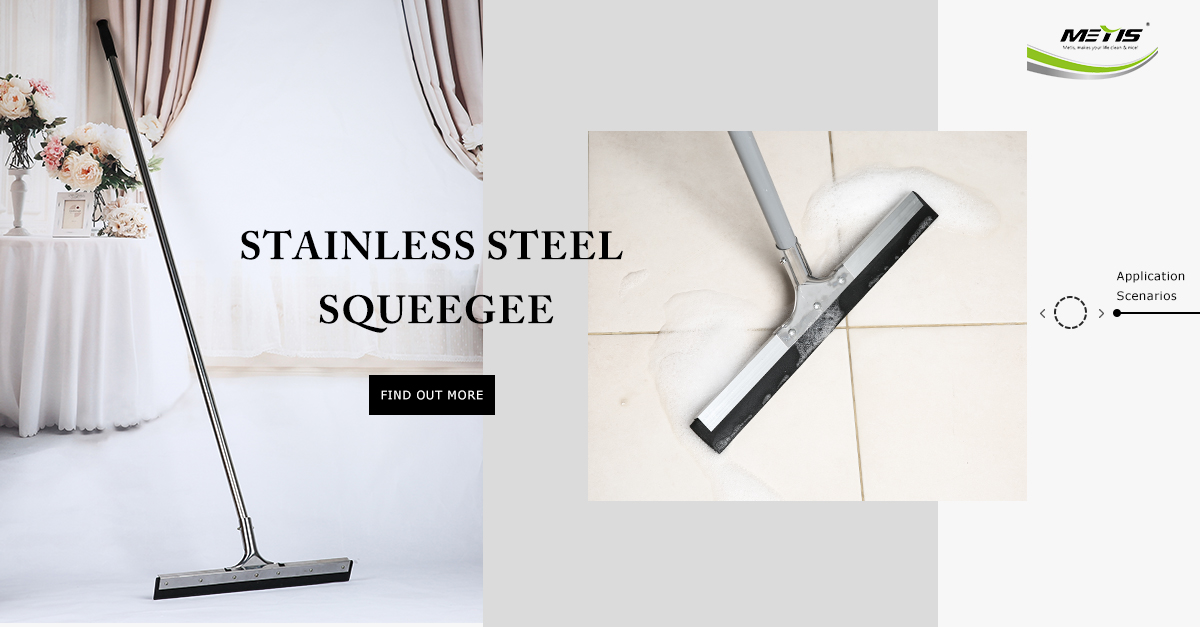 Multi-purpose stainless steel squeegee
