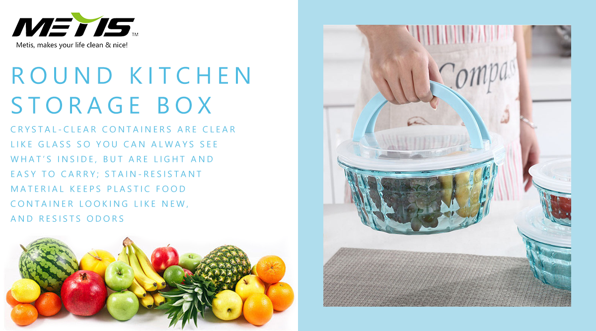 Round Kitchen Storage Box