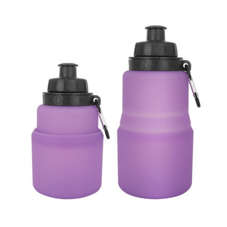 Portable 500 ml Outdoor Sport Camping Travel Running Collapsible Folding Retractable Silicone Drinking Water Bottle