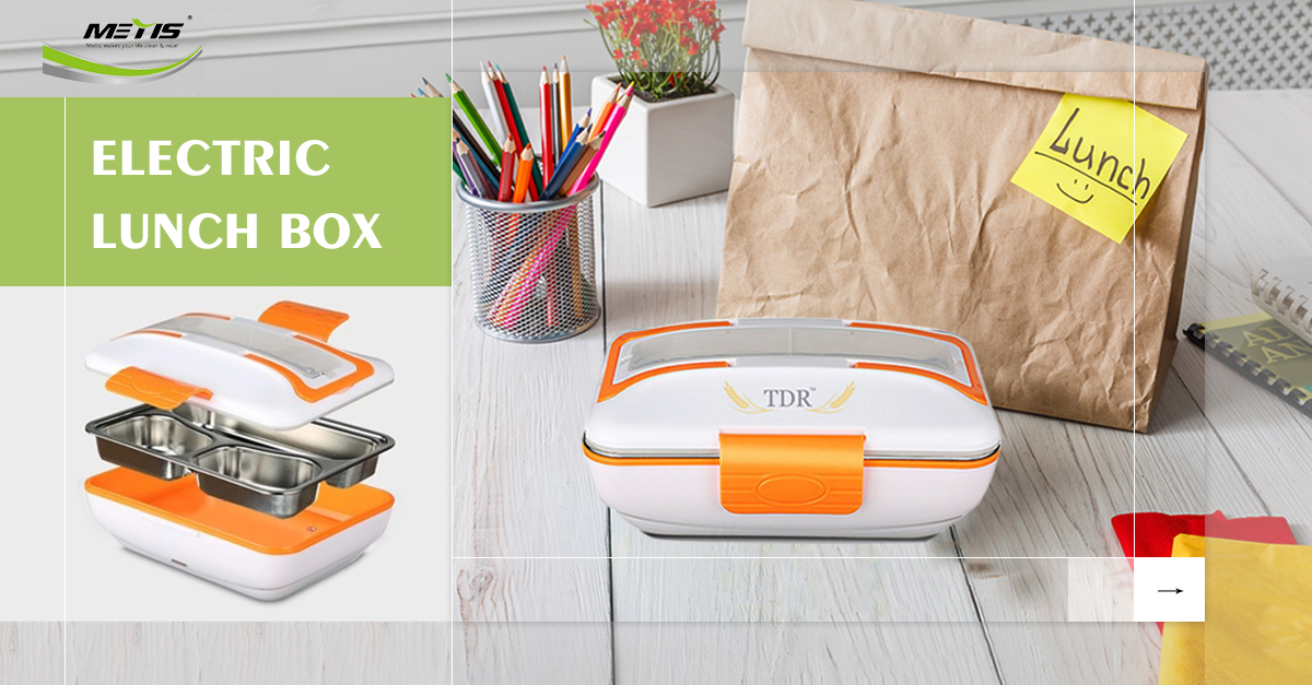Portable electric heating lunch box