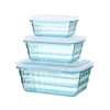 china houseware supplier A4007-2 kitchen refrigerator crystal food storage box