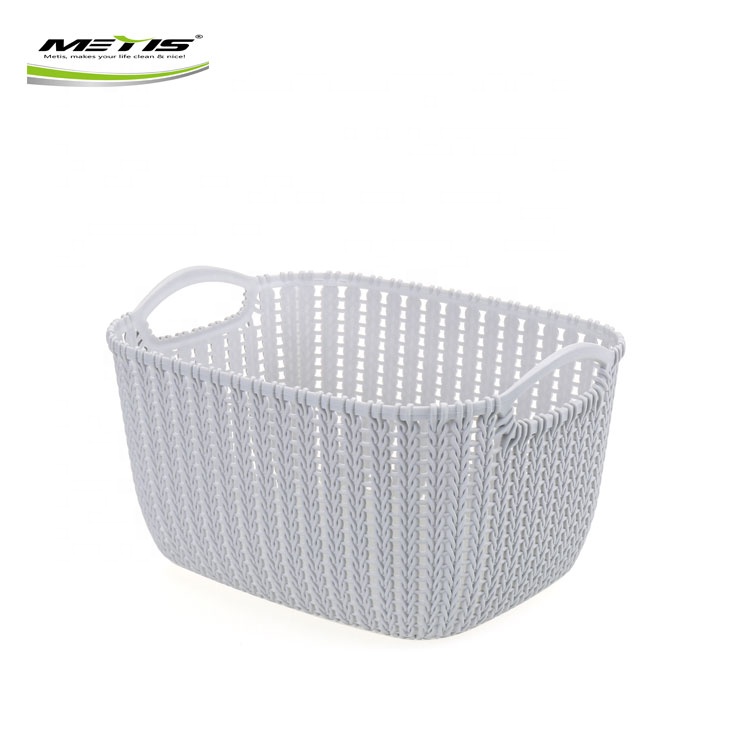Plastic Storage Crate Cosmetic Storage Box Stackable Home Kitchen Warehouse Storage Basket A7021-3