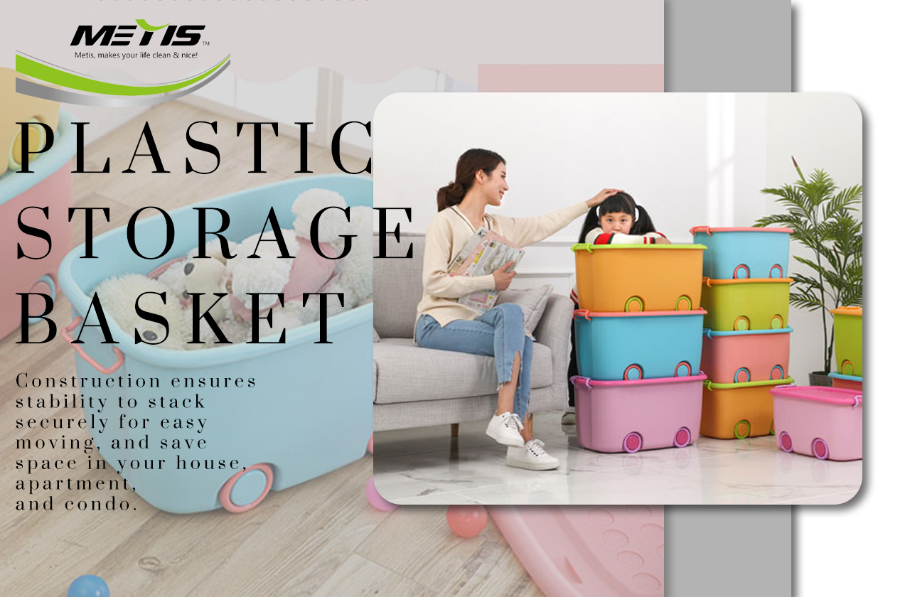 Household Plastic Storage Basket