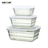 china houseware supplier A4007-2 kitchen refrigerator crystal food storage box