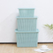 2020 new Design Custom Printed Suppliers Baskets Plastic Rattan Storage Box With Handles