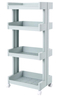 4 Tier Mobile Shelving Unit Organizer with Wheels Gap Storage Tower Rack for Kitchen Bathroom Laundry Narrow Places Metis A7025-2