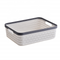 Household design large square plastic handle storage basket