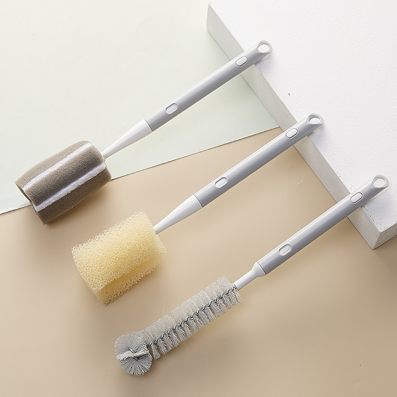 Popular Cup brush kitchen brush Kitchen Tableware Natural Plastic Scrubber Dishwashing Brush 8034