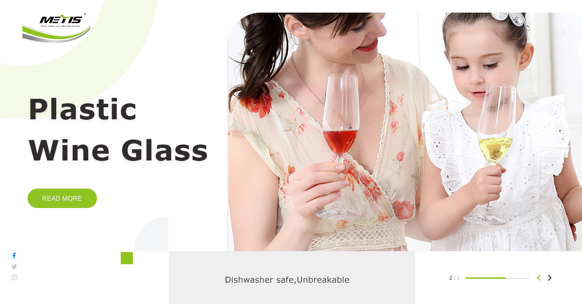Metis High quality plastic wine glass