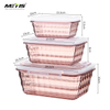 china houseware supplier A4007-2 kitchen refrigerator crystal food storage box