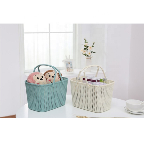 Plastic Organizer Storage Baskets with Handles for Bathroom Metis A8004