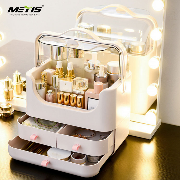 Plastic makeup cosmetic storage box cosmetic organizer containers box