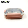 Bento Box with Clip on Lid Leak Proof 5 Compartment Lunch Box