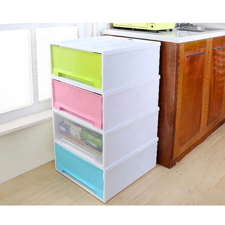 Household Plastic Stackable Drawer Type Clothes Storage Box For Home Metis B6011-1