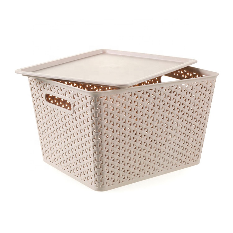 Wholesale snack and toy storage basket play mat with lid