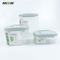 Factory direct small size Square sale high transparent airtight Container Set for Food Storage Plastic 3 Piece Set