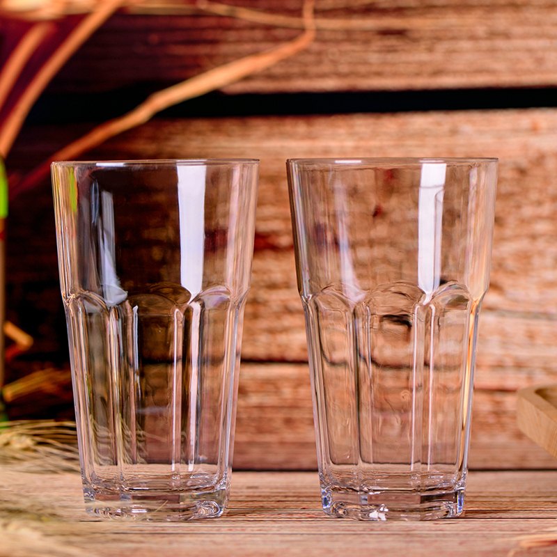  Wholesale Stemless wine glass Blown Round Shape plastic stemless wine glasses C1006-1
