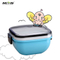 baby safety A6097 Buckle lock plastic two layers lunch box indonesia