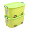 Four-wheel doll and toy chest large car shape storage box with lid