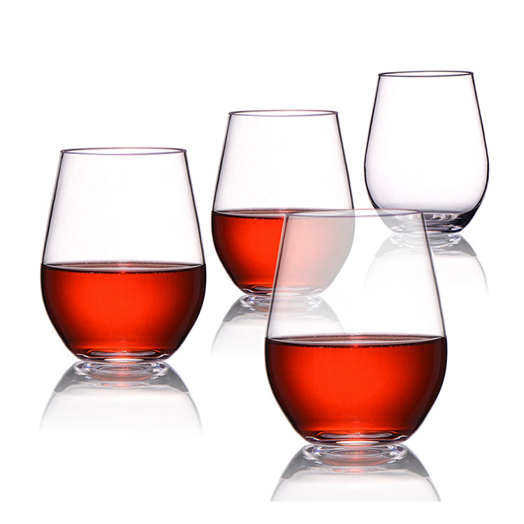 METIS Unbreakable BPA Free Plastic TRITAN Glass Cup Party Drinking Plastic Goblet Wine Cups C1002-1