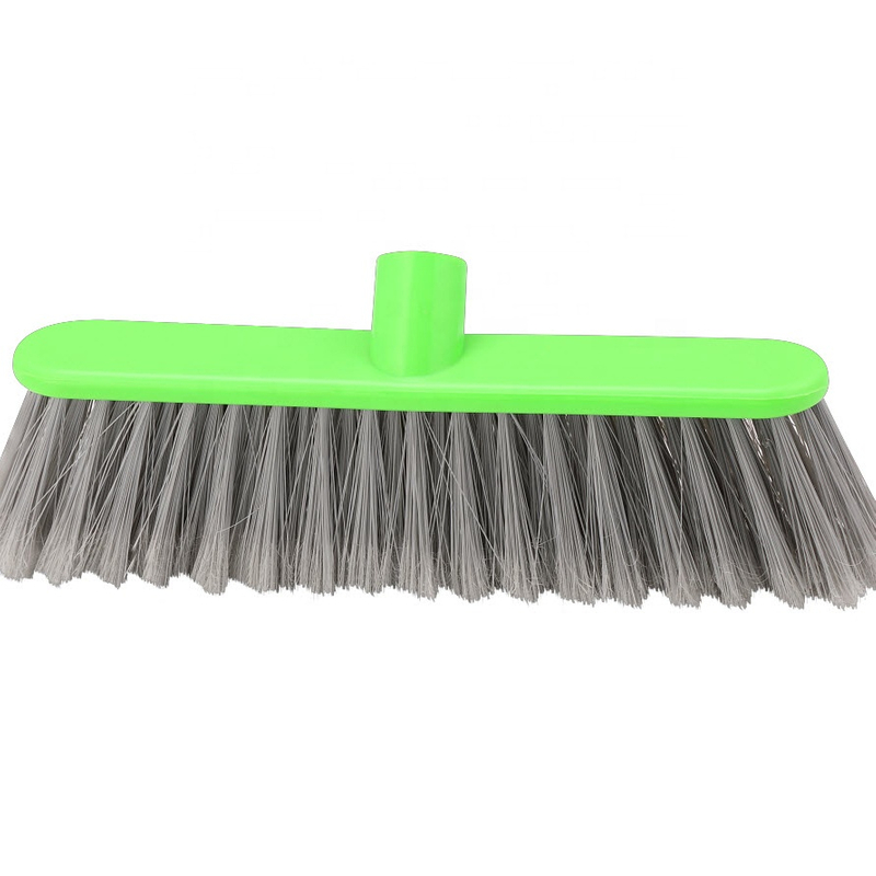 Factory wholesale price high quality solid color plastic broom head with TPR edge protection Metis 9007