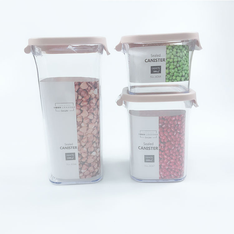 China wholesale high quality food storage box set of three use for home