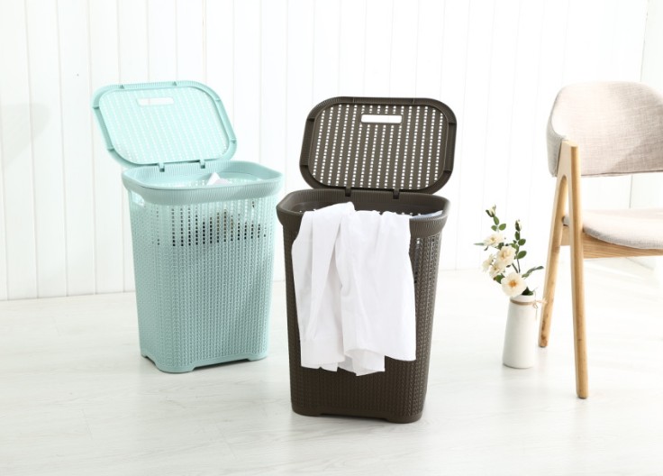 Large rattan hamper plastic belt handle dirty clothes dirty clothes storage basket bathroom clothing storage basket