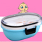 In stocked kids lunch bento box bpa free with bowl and spoon ecofriendly