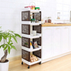Metis A7017 Hot Sale Household Plastic Multipurpose Shelf Display Rack for Kitchen Bathroom
