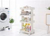The best-selling Multi-layer plastic storage rack for domestic kitchen / bathroom