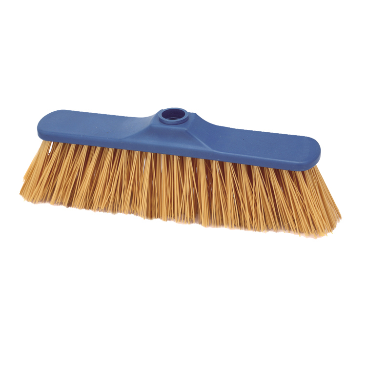 Economic plastic soft broom with soft PET bristle for indoor and outdoor sweeping Metis 9093