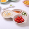 High quality unbreakable car shape creative easy cleaning kitchen kids bamboo fiber plates