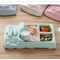 Cute car shape plates baby kids lunch tray colorful meal bamboo fiber PP tray dish