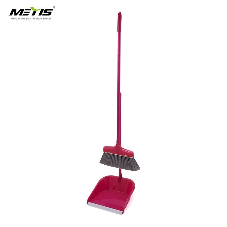 Standing Upright Sweep Use Long Handle Dustpan and Lobby Broom for Office and Home