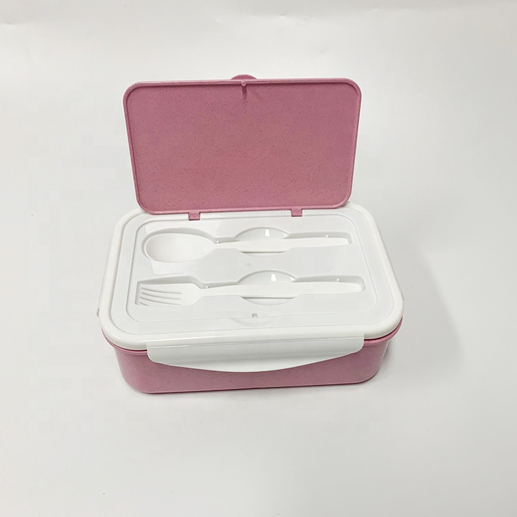 METIS Microwavable Food Container BPA Free Lunch Box With Spoon And Fork