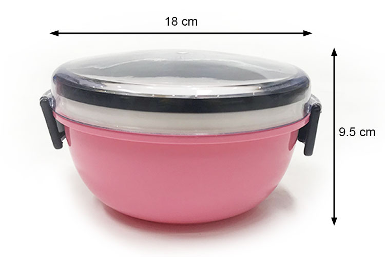 METIS A6096 plastic take away microwave food container with spoon