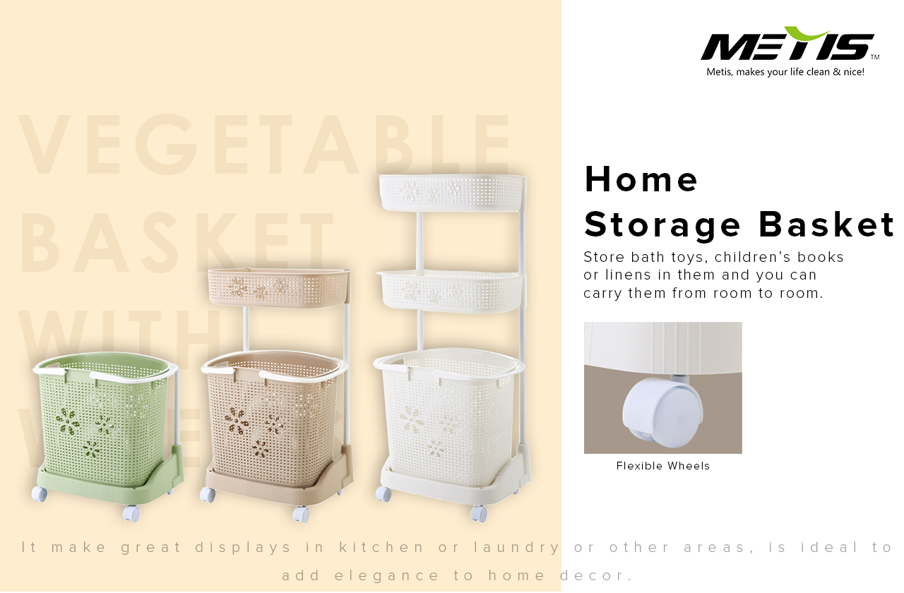 Home storage basket can be a fruit basket or garden basket