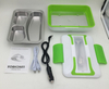 Official and household stainless steel 12V electric lunch box with spoon