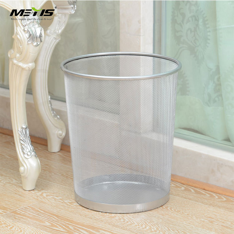 trash can waste basket creative handicraft stainless steel tie yi household receives Iron