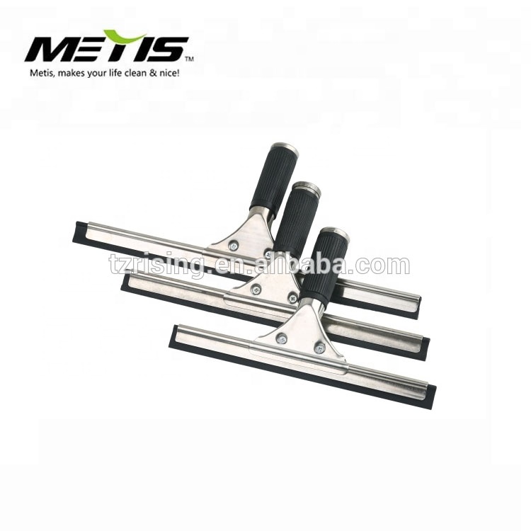  Metis stainless steel Window Squeegee glass window wiper with good quality rubber All household factory 090-8