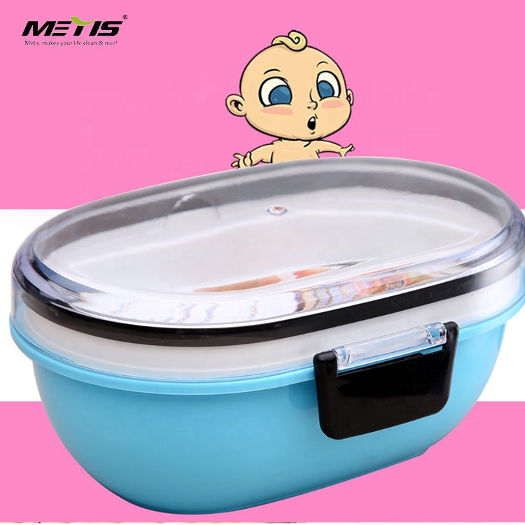 METIS high quality Microwave heating food grade PP kids lunch box sets with spoon