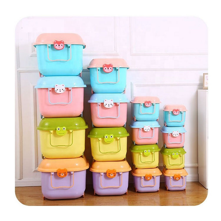 The factory sells cartoon children's toy storage box directly Designed for children