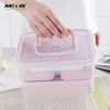 A4001 Microwave oven Heated 6 grid plastic bento lunch box With Lock