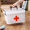 Plastic medicine box home convenient portable emergency box medical box family admission kit