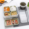 A4001 Microwave oven Heated 6 grid plastic bento lunch box With Lock