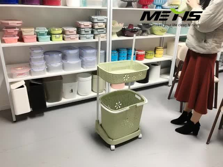 METIS bathroom multi-layer plastic decorative storage basket