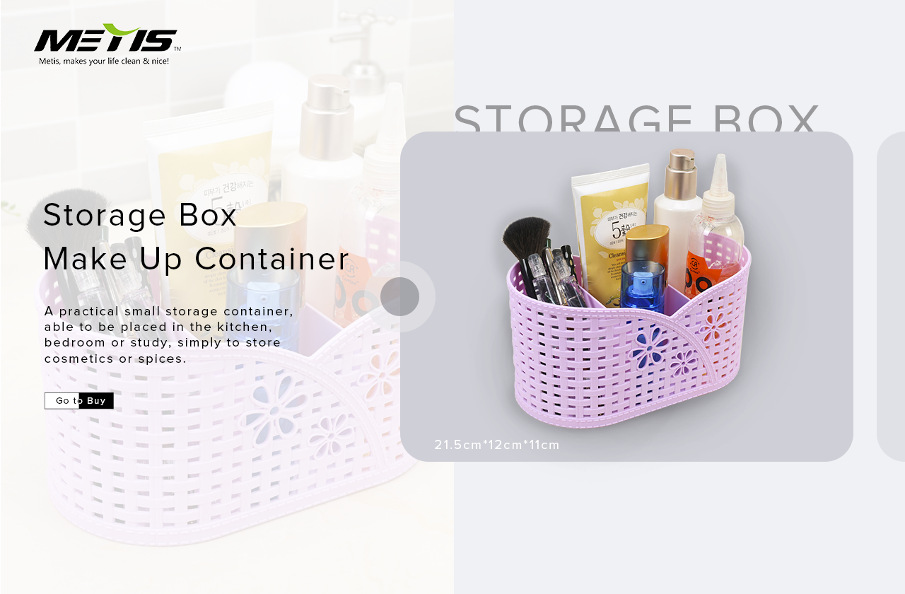 Plastic make up container