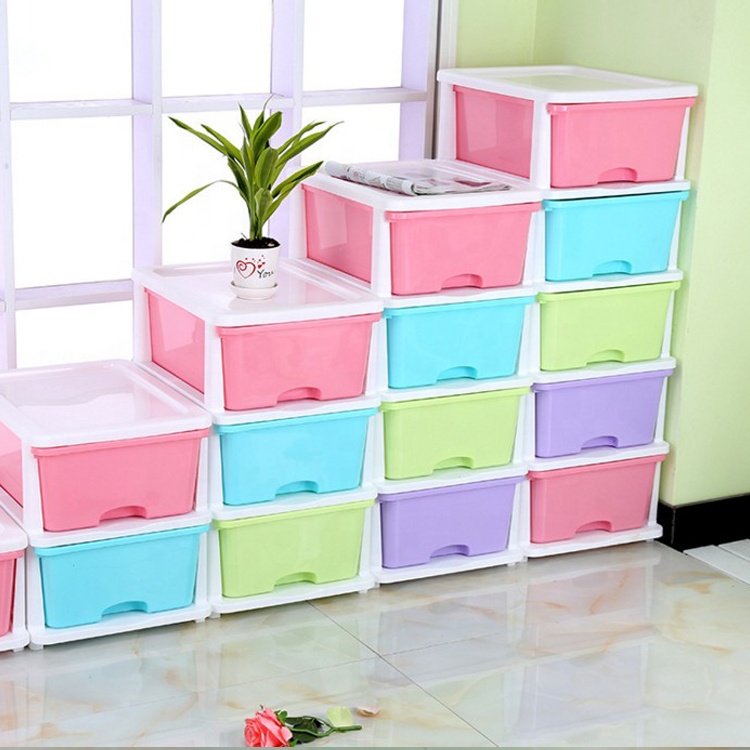 The factory sells 1-5 layers of optional plastic storage drawers directly use for home