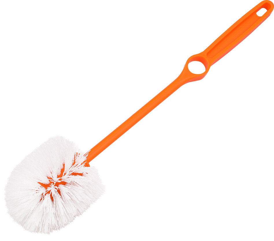 Metis 9107 Durable Toilet Bowl Brush with Plastic Handle for Bathroom Cleaning hard curved bristle